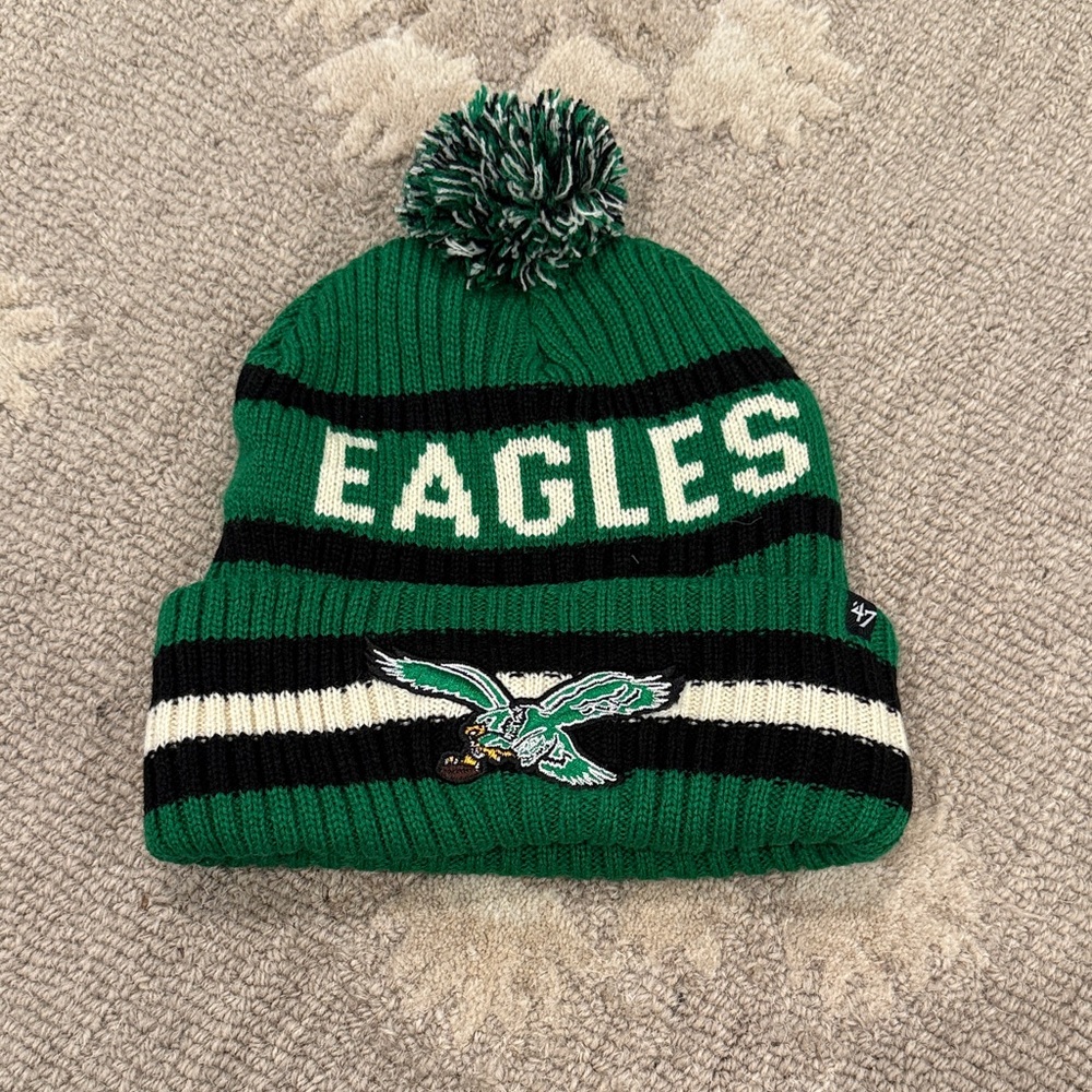 Philadelphia Eagles fleece lined winter hat